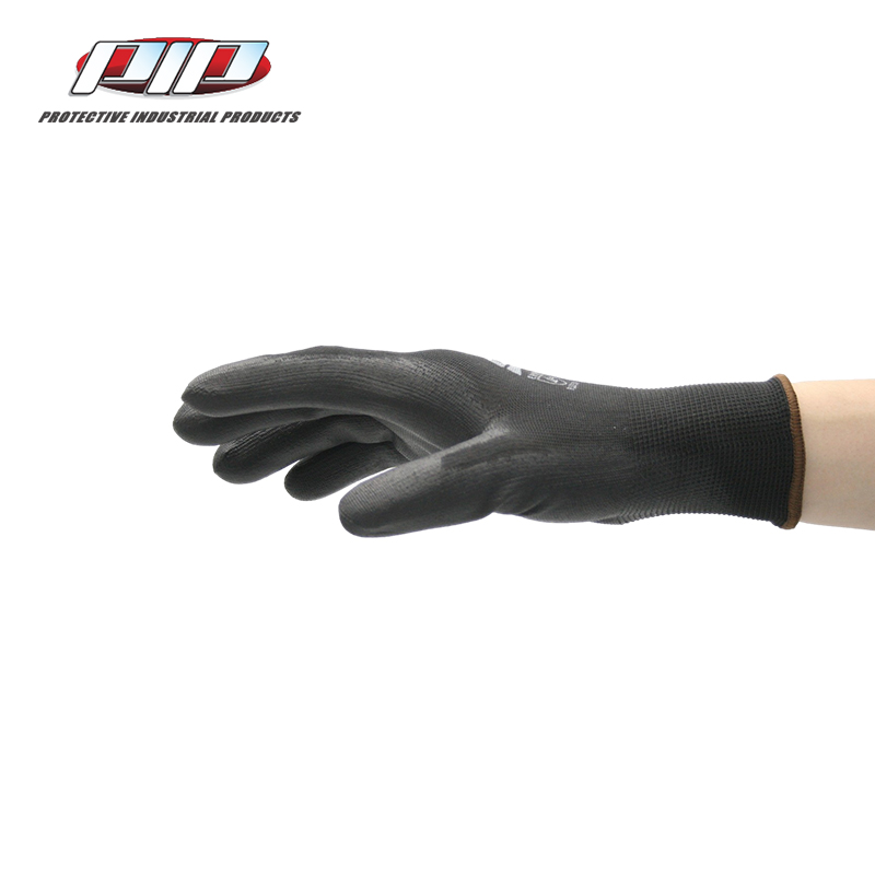 PIP 33-B105經(jīng)濟款黑色PU涂層勞保手套圖片2