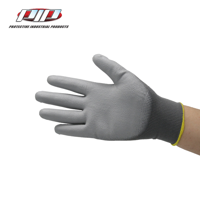 PIP PMX-33-G125經(jīng)濟(jì)款灰色PU涂層勞保手套圖片1