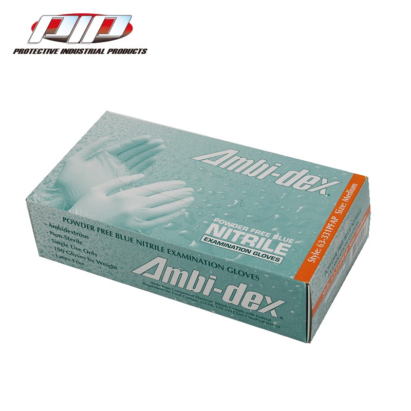 PIP 63-331PFAP藍(lán)色無(wú)粉一次性丁腈手套圖片4