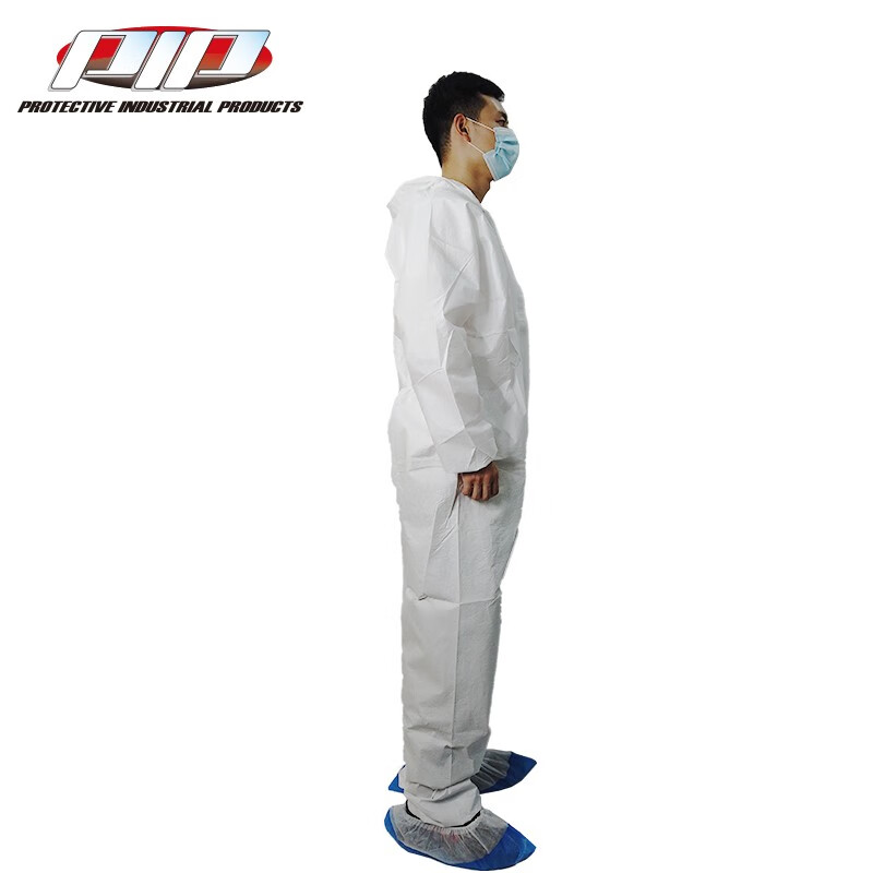 PIP I602白色帶帽連體一次性防護服圖片1 PIP I602白色帶帽連體一次性防護服圖片1