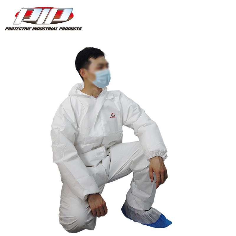 PIP I602白色帶帽連體一次性防護服圖片3 PIP I602白色帶帽連體一次性防護服圖片3
