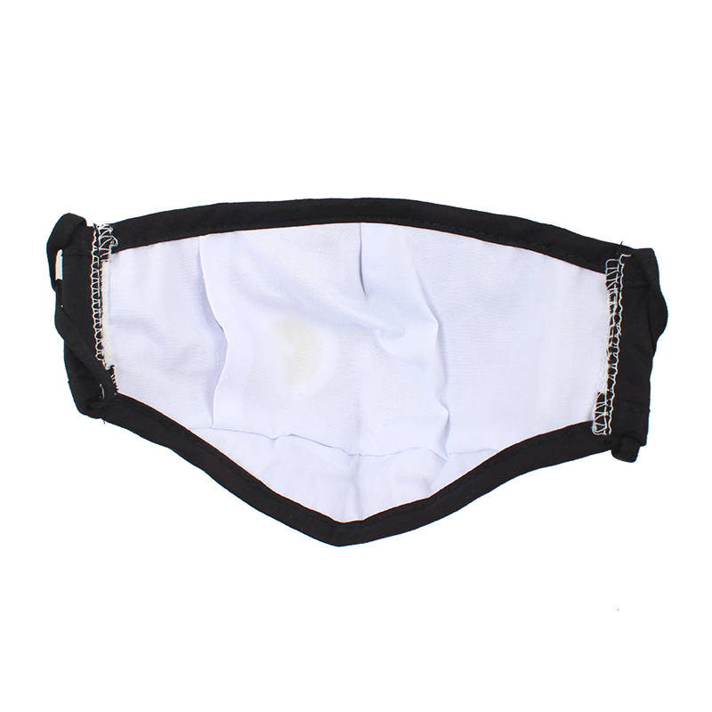 藍星黑色耳戴式帶閥成人棉布口罩圖片3