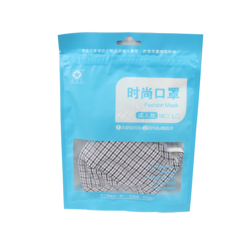 藍(lán)星灰格耳戴式成人棉布口罩圖片4 藍(lán)星灰格耳戴式成人棉布口罩圖片4