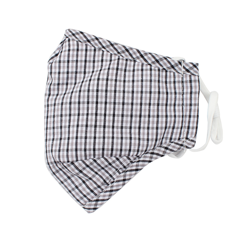 藍(lán)星灰格耳戴式成人棉布口罩圖片1 藍(lán)星灰格耳戴式成人棉布口罩圖片1