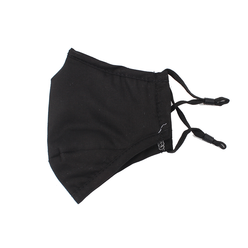 藍(lán)星黑色耳戴式成人棉布口罩圖片2 藍(lán)星黑色耳戴式成人棉布口罩圖片2