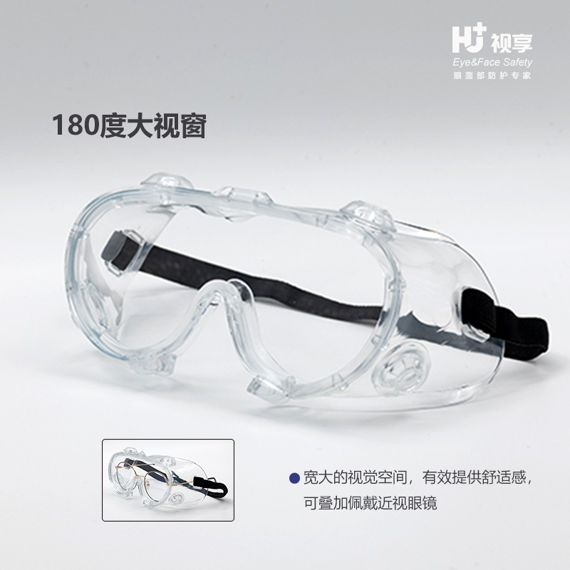 呼享HU118AF防沖擊防霧護(hù)目鏡圖片2