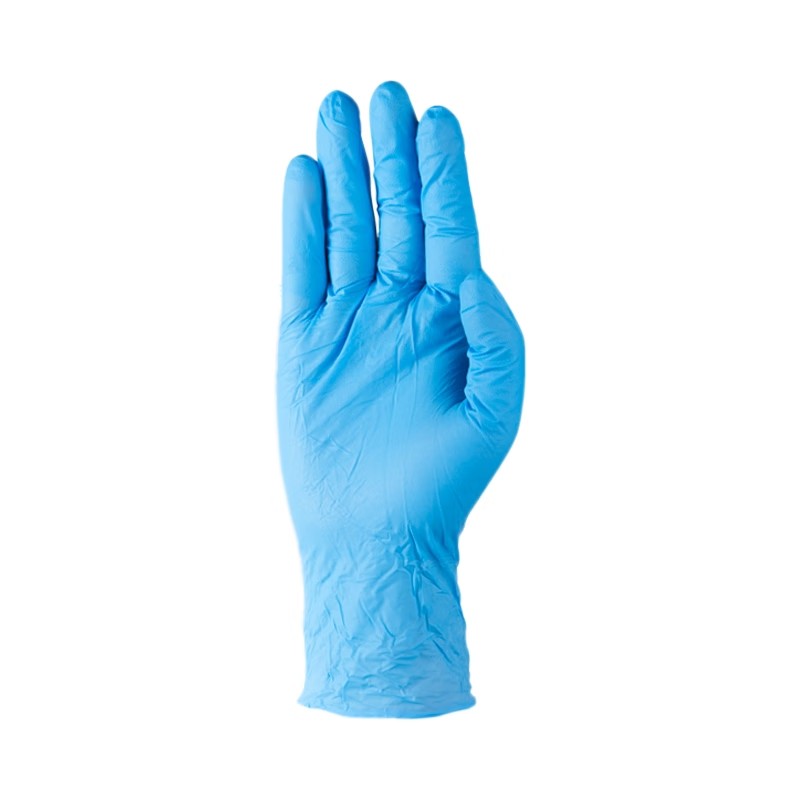 麥迪康1136C藍色無粉加強型一次性丁腈手套M圖片1
