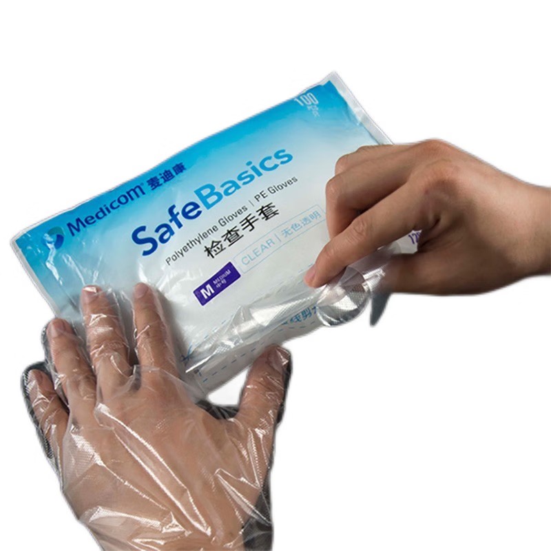 麥迪康1201C無(wú)粉PE檢查手套M圖片1 麥迪康1201C無(wú)粉PE檢查手套M圖片1