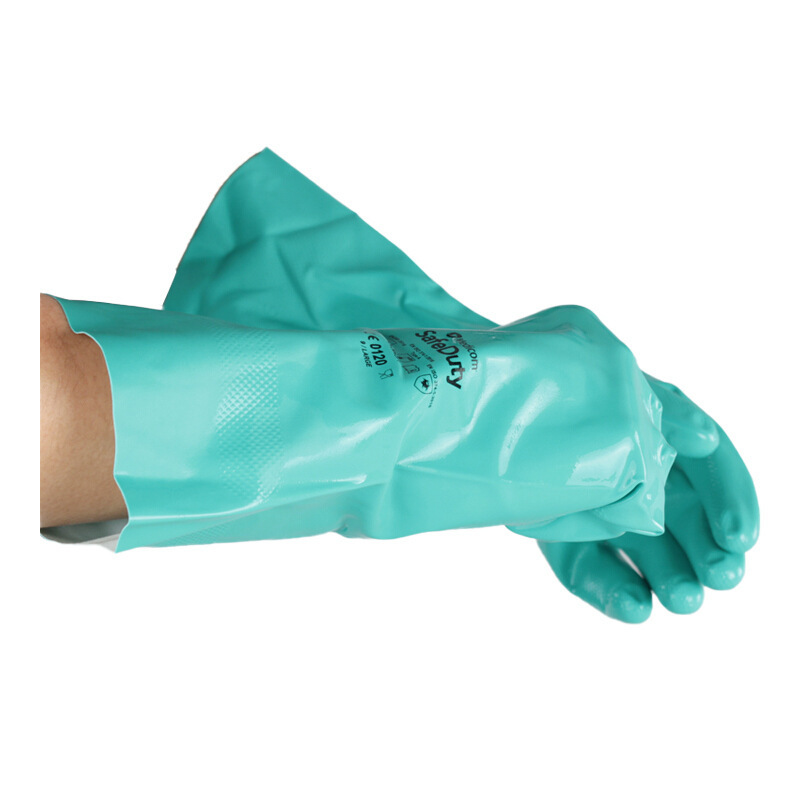 麥迪康1159B防水防滑耐磨丁腈防化手套7圖片2