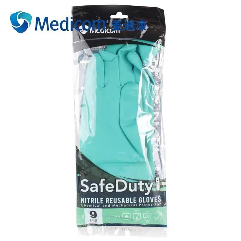 麥迪康1159E防水防滑耐磨丁腈防化手套10圖片4