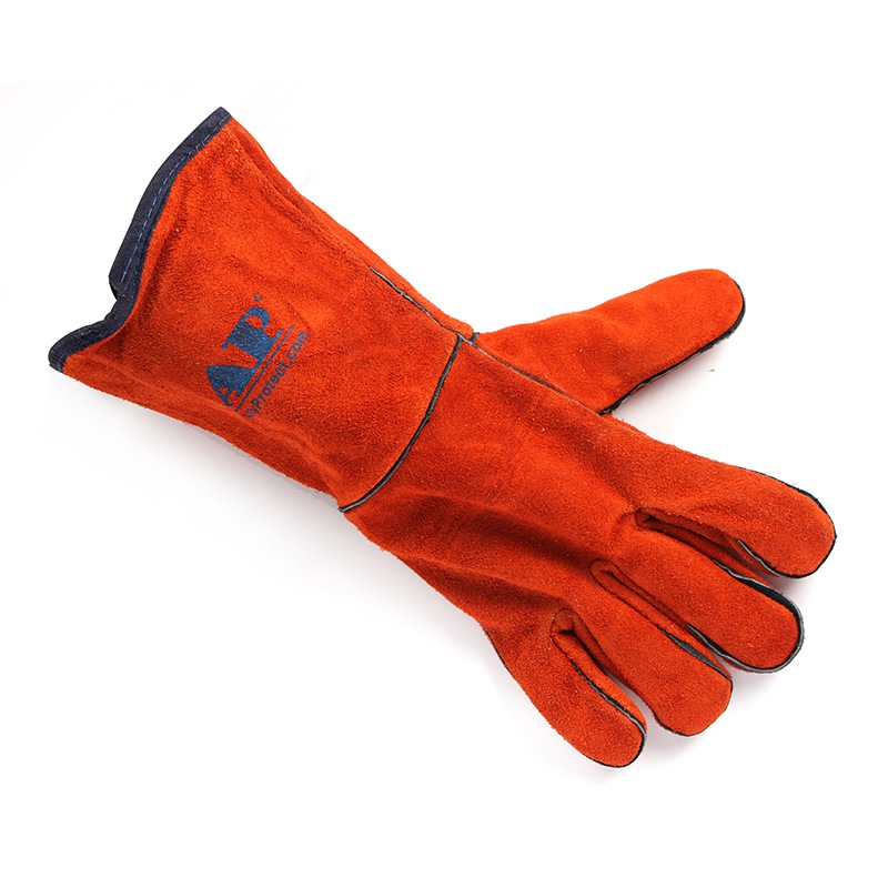 友盟AP-2103銹橙色牛二層皮電焊手套圖片2 友盟AP-2103銹橙色牛二層皮電焊手套圖片2
