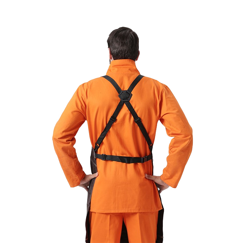 友盟AP-6100炭啡色全皮護胸焊工服圖片3 友盟AP-6100炭啡色全皮護胸焊工服圖片3