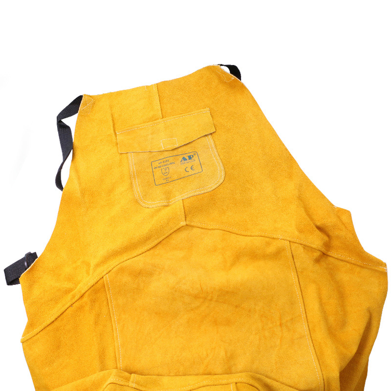 友盟AP-6101金黃色全皮護(hù)胸圍裙圖片1 友盟AP-6101金黃色全皮護(hù)胸圍裙圖片1