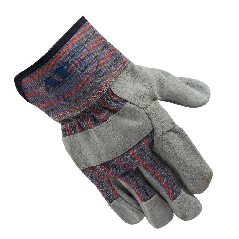 友盟AP-1510耐磨抗穿插牛二層皮勞保手套圖片1