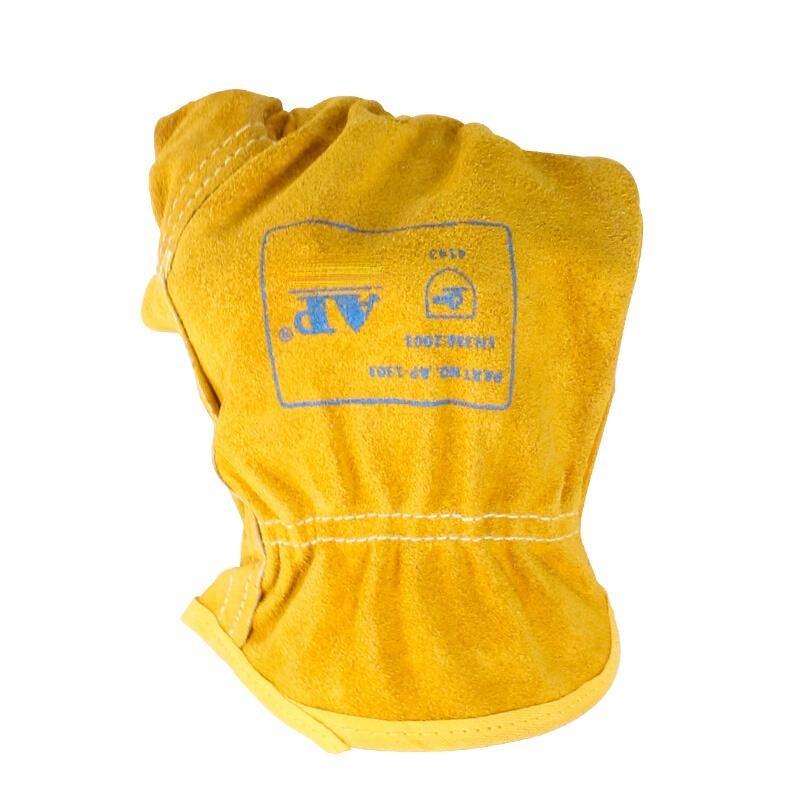 友盟AP-1303耐磨抗油牛二層皮勞保手套圖片4 友盟AP-1303耐磨抗油牛二層皮勞保手套圖片4