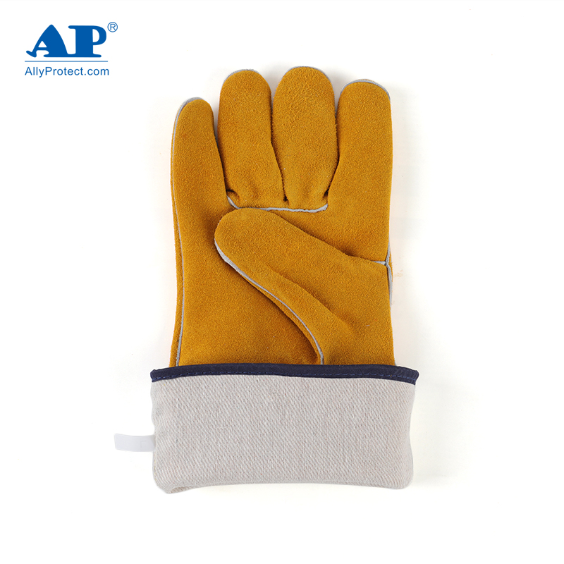友盟AP-1210金黃色牛二層皮電焊手套圖片3 友盟AP-1210金黃色牛二層皮電焊手套圖片3