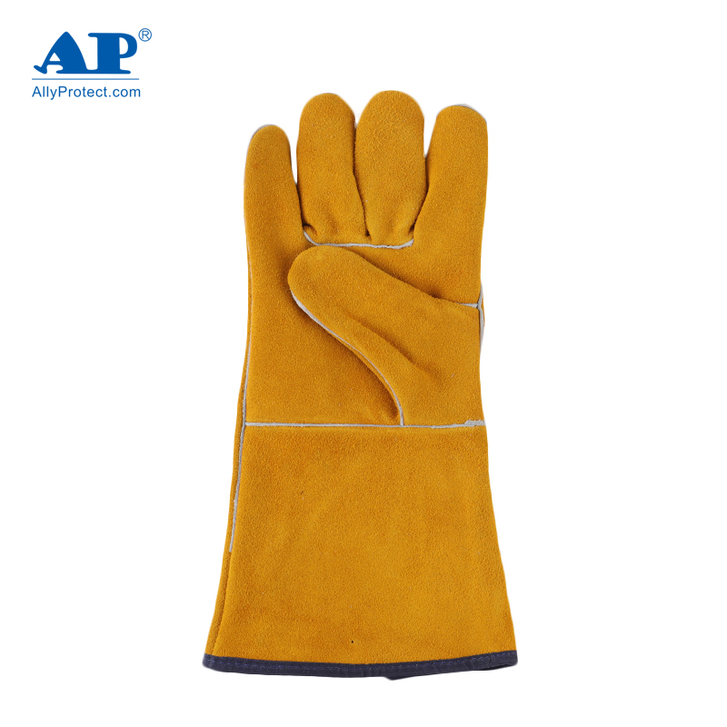 友盟AP-1210金黃色牛二層皮電焊手套圖片4 友盟AP-1210金黃色牛二層皮電焊手套圖片4