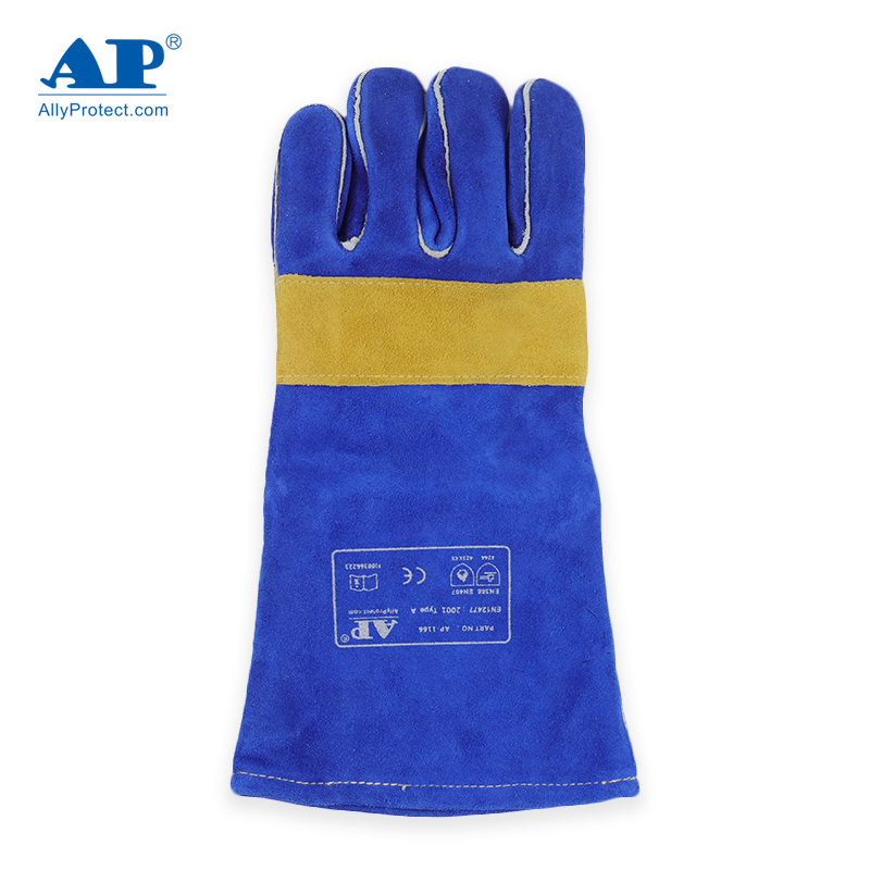友盟AP-1166彩藍(lán)色牛二層皮電焊手套圖片2 友盟AP-1166彩藍(lán)色牛二層皮電焊手套圖片2