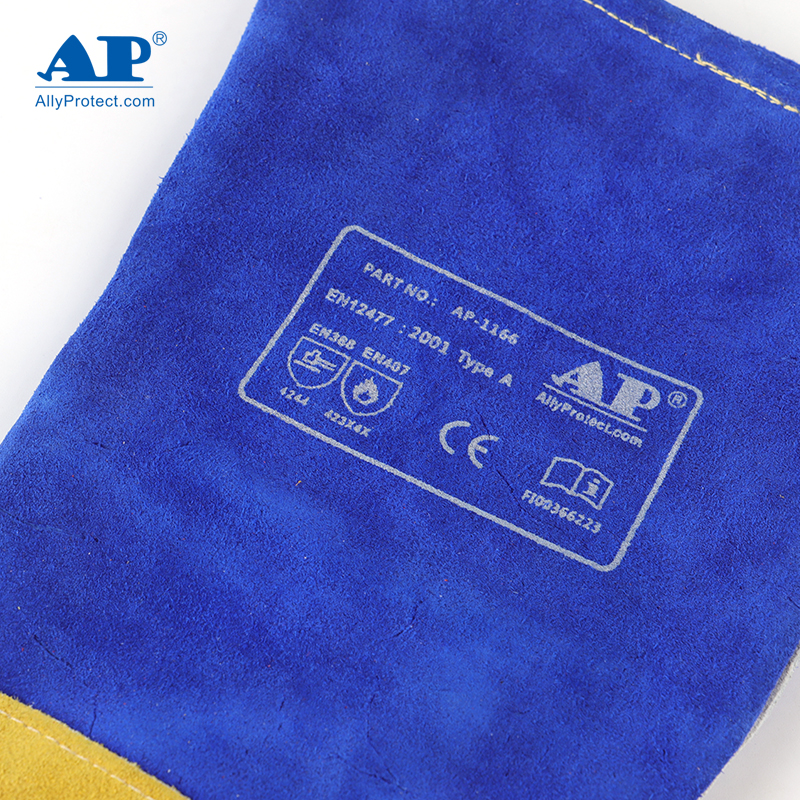 友盟AP-1166彩藍(lán)色牛二層皮電焊手套圖片4 友盟AP-1166彩藍(lán)色牛二層皮電焊手套圖片4