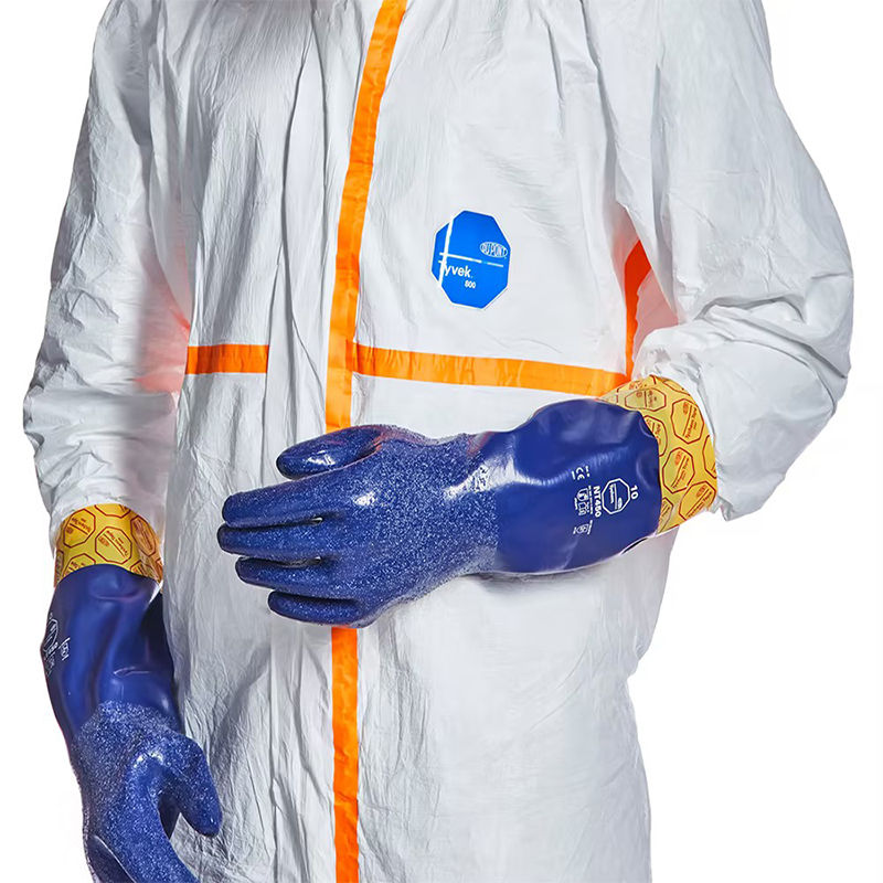 杜邦Tyvek800J TJ198TWHP防護(hù)服膠條連體C級防化服圖片5