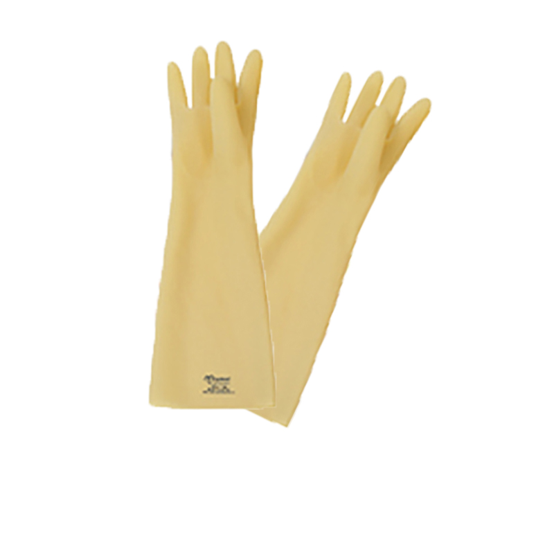 玉蝶白色加厚工業(yè)耐酸堿手套圖片1