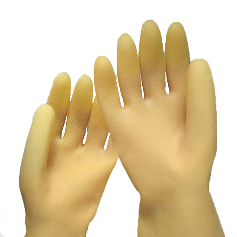 玉蝶白色加厚工業(yè)耐酸堿手套圖片4