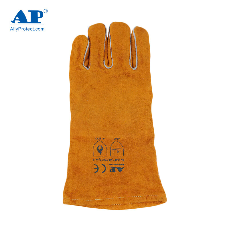友盟AP-0909金黃色牛二層皮電焊手套圖片2 友盟AP-0909金黃色牛二層皮電焊手套圖片2