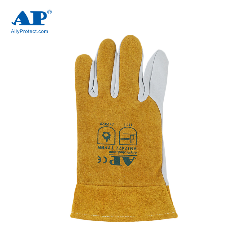 友盟AP-1188防火隔熱羊青皮電焊手套圖片1 友盟AP-1188防火隔熱羊青皮電焊手套圖片1