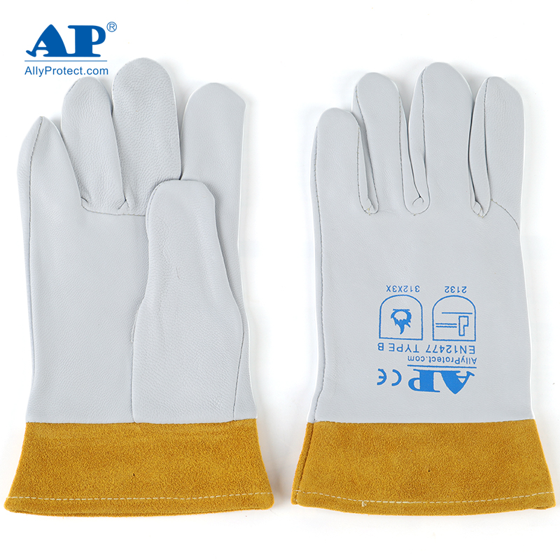 友盟AP-1088防火隔熱羊青皮電焊手套圖片1 友盟AP-1088防火隔熱羊青皮電焊手套圖片1