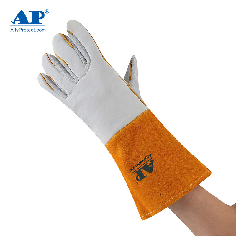 友盟AP-2855耐高溫野牛青皮電焊手套圖片1
