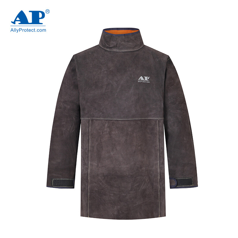 友盟AP-8002炭咖色皮護(hù)胸帶領(lǐng)長袖圍裙圖片2 友盟AP-8002炭咖色皮護(hù)胸帶領(lǐng)長袖圍裙圖片2