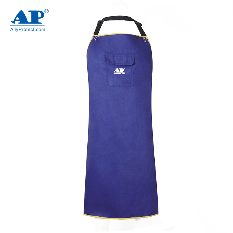 友盟AP-7036藍(lán)色阻燃布圍裙圖片2
