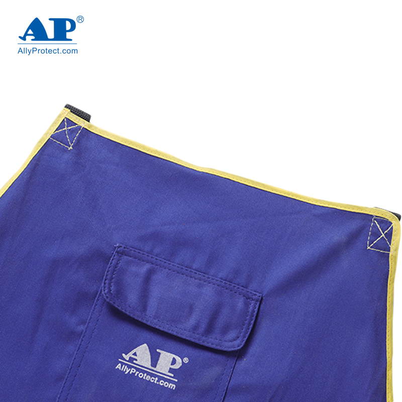 友盟AP-7036藍(lán)色阻燃布圍裙圖片4