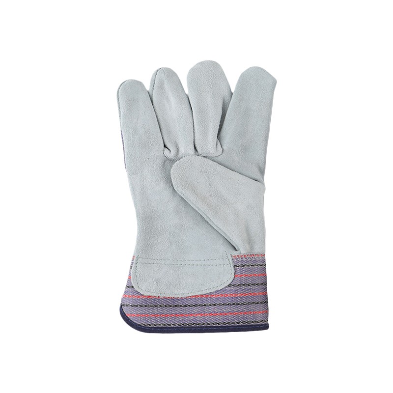 友盟AP-2203耐磨抗穿插牛二層皮勞保手套圖片3