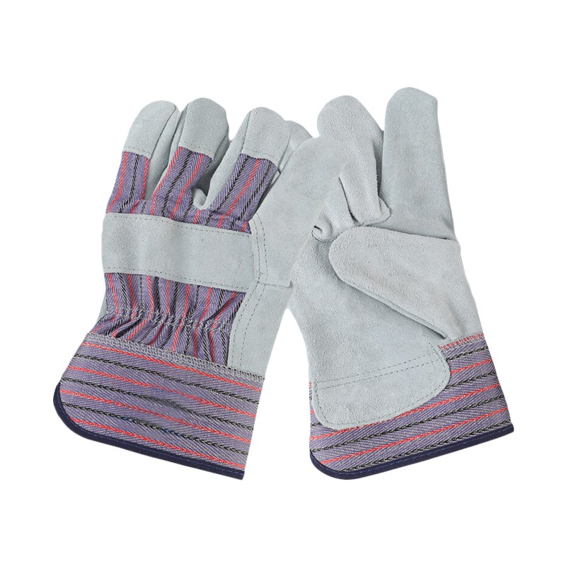 友盟AP-2203耐磨抗穿插牛二層皮勞保手套圖片1