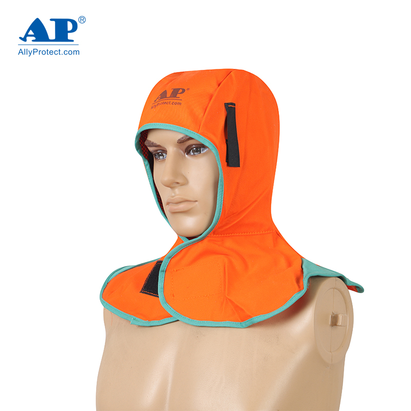 友盟AP-6671橙紅色阻燃布全護(hù)式焊帽圖片3 友盟AP-6671橙紅色阻燃布全護(hù)式焊帽圖片3