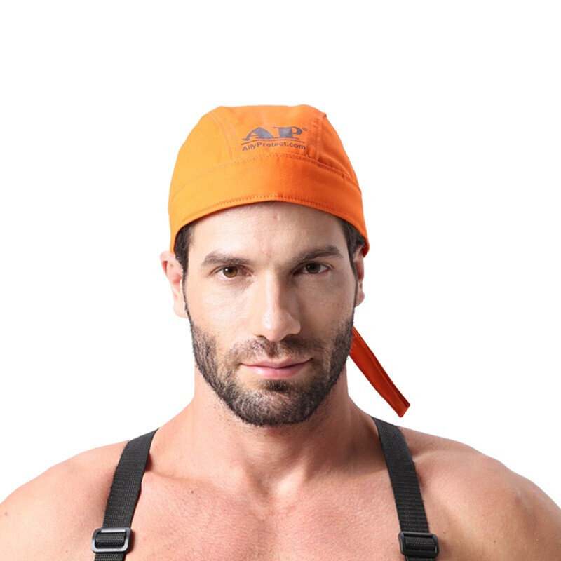 友盟AP-6710橙紅色阻燃布焊帽圖片2 友盟AP-6710橙紅色阻燃布焊帽圖片2