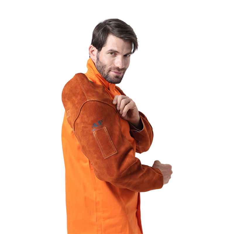 友盟AP-9115咖啡色牛二層芯皮連臂套袖圖片4 友盟AP-9115咖啡色牛二層芯皮連臂套袖圖片4