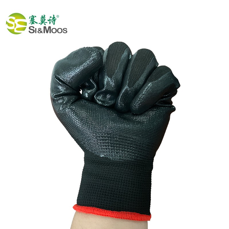 塞莫詩CG905BK黑色浸膠丁腈手套圖片4