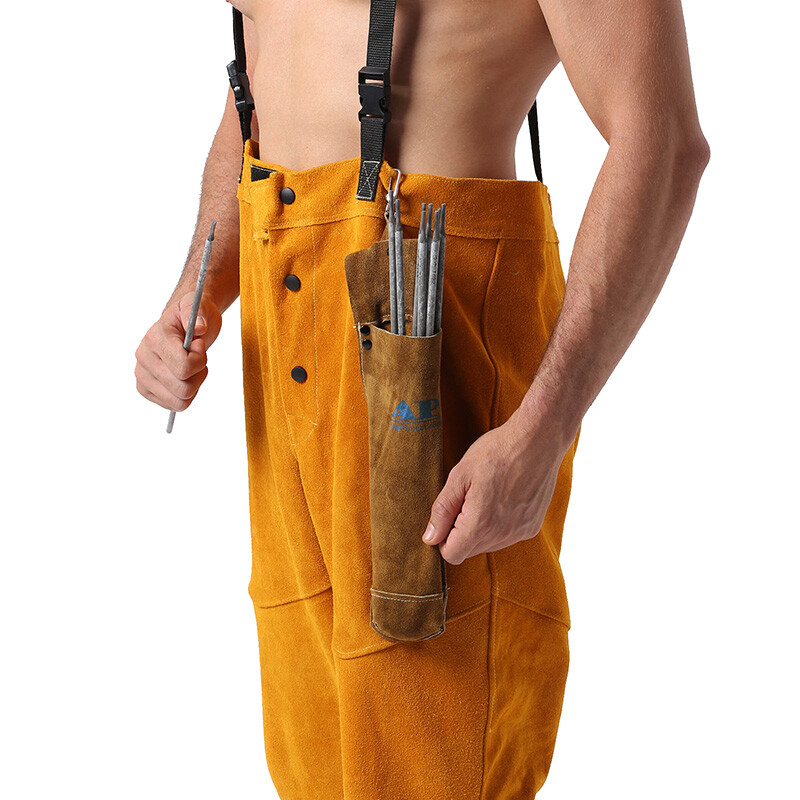 友盟AP-9110GB金棕色全皮焊枝袋圖片1 友盟AP-9110GB金棕色全皮焊枝袋圖片1