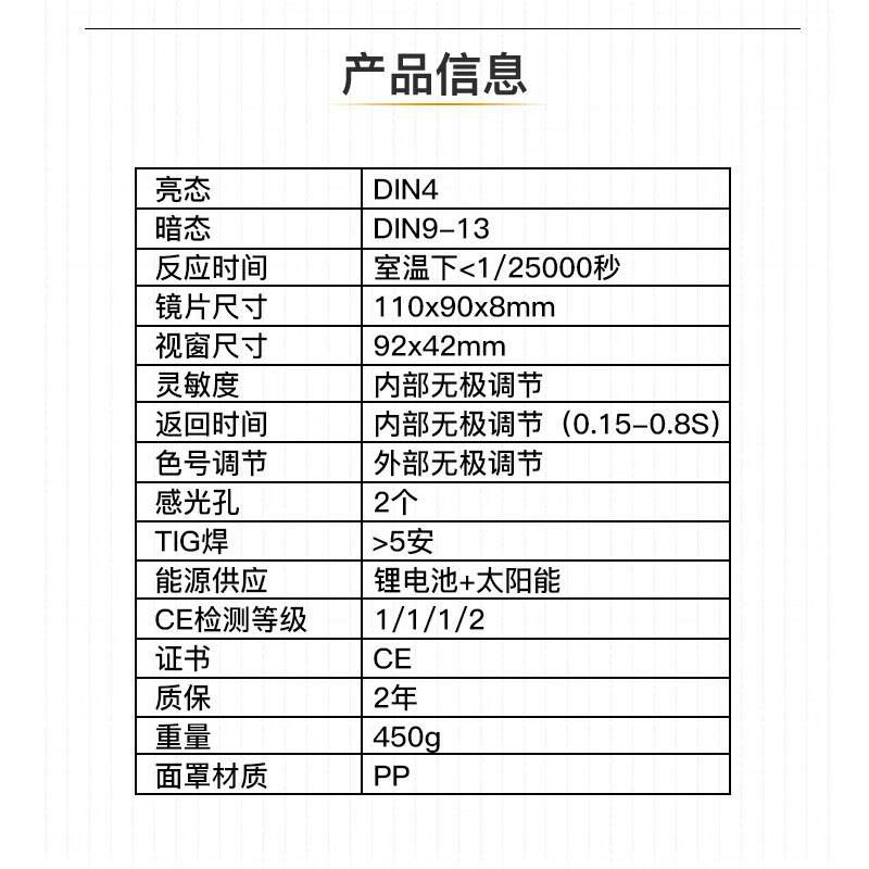 友盟AP-3301太陽能光控型電焊面罩圖片3