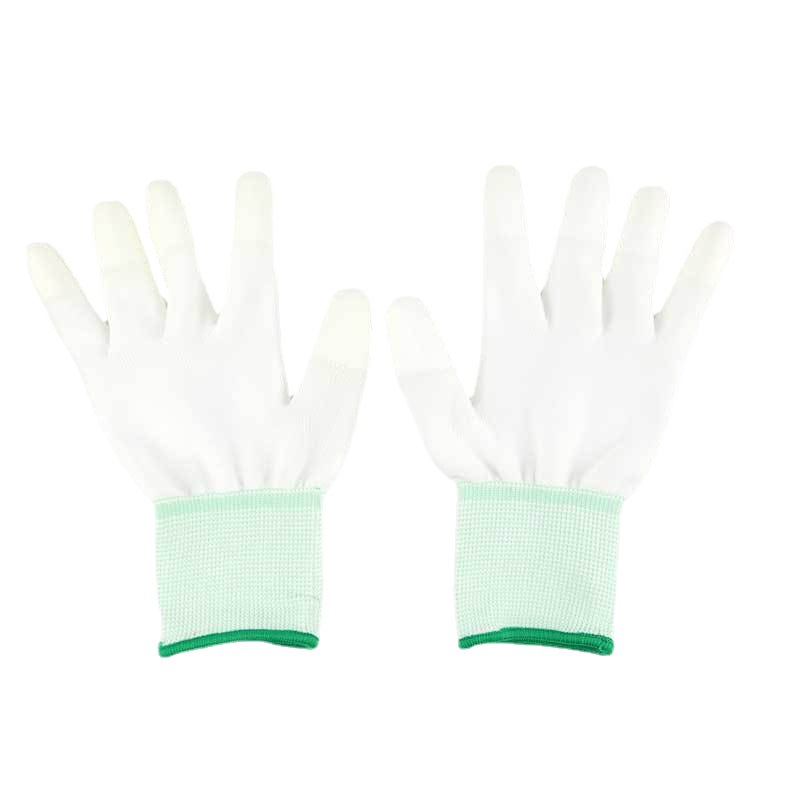 漢盾HD-GP5014 PU涂指滌綸勞保手套圖片4