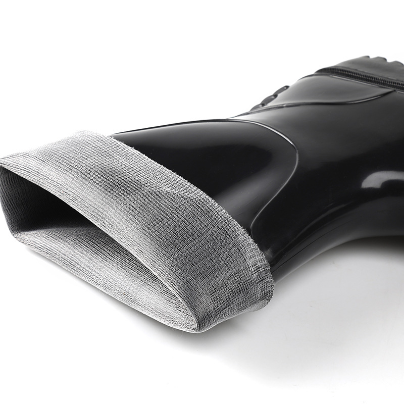 定和DH7106黑色勞保長筒雨靴PVC高筒加厚防滑防水靴圖片3 定和DH7106黑色勞保長筒雨靴PVC高筒加厚防滑防水靴圖片3