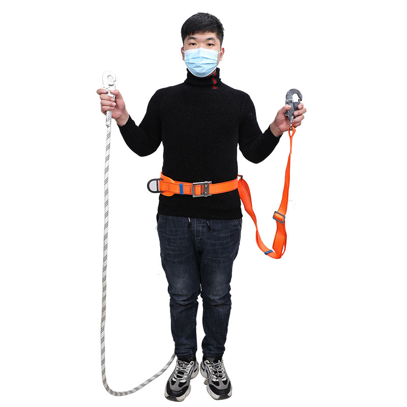 宏建單腰式雙鉤電工安全帶圖片2 宏建單腰式雙鉤電工安全帶圖片2
