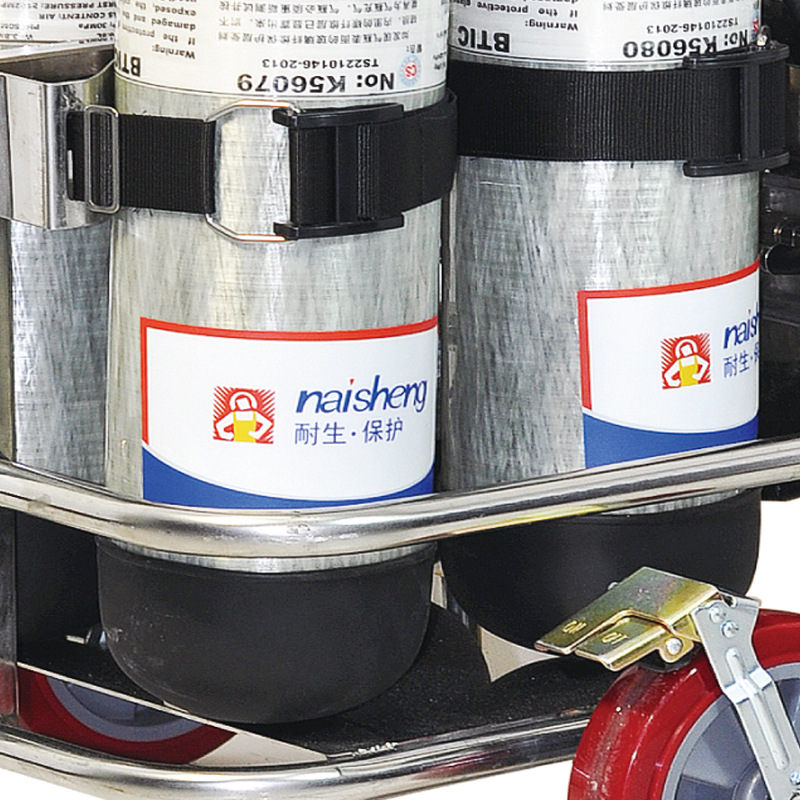 耐生82050011B 6.8L進(jìn)口碳瓶車載式移動(dòng)供氣推車圖片1