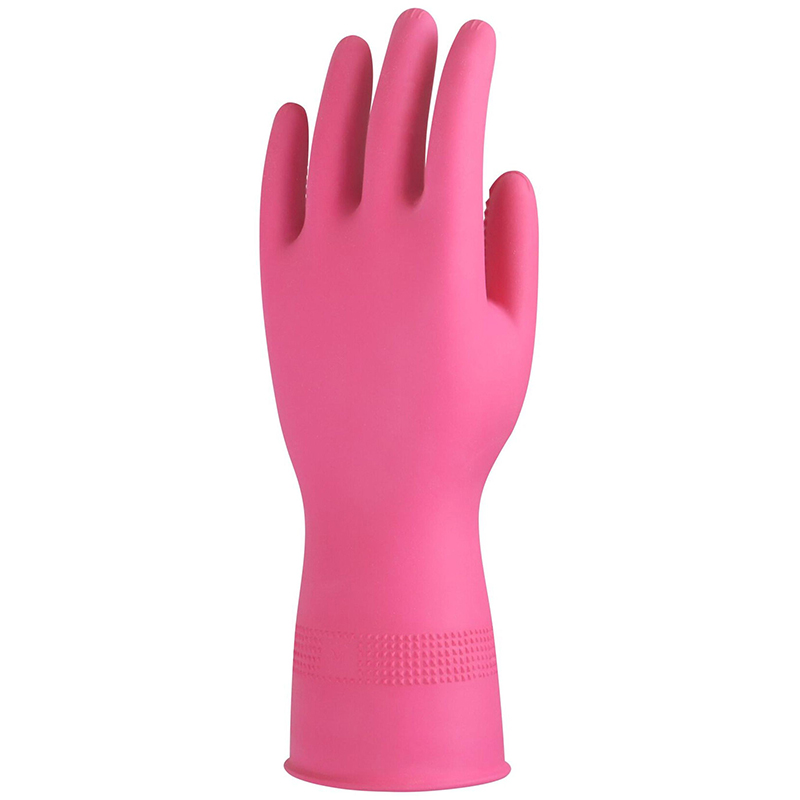 雪蓮10172 KCL乳膠絨里卷邊家用手套圖片3