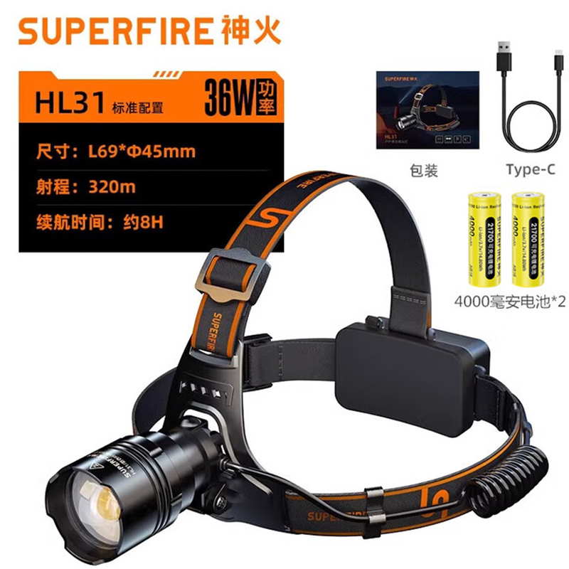 神火HL31伸縮調(diào)焦高亮遠射頭燈圖片1 神火HL31伸縮調(diào)焦高亮遠射頭燈圖片1