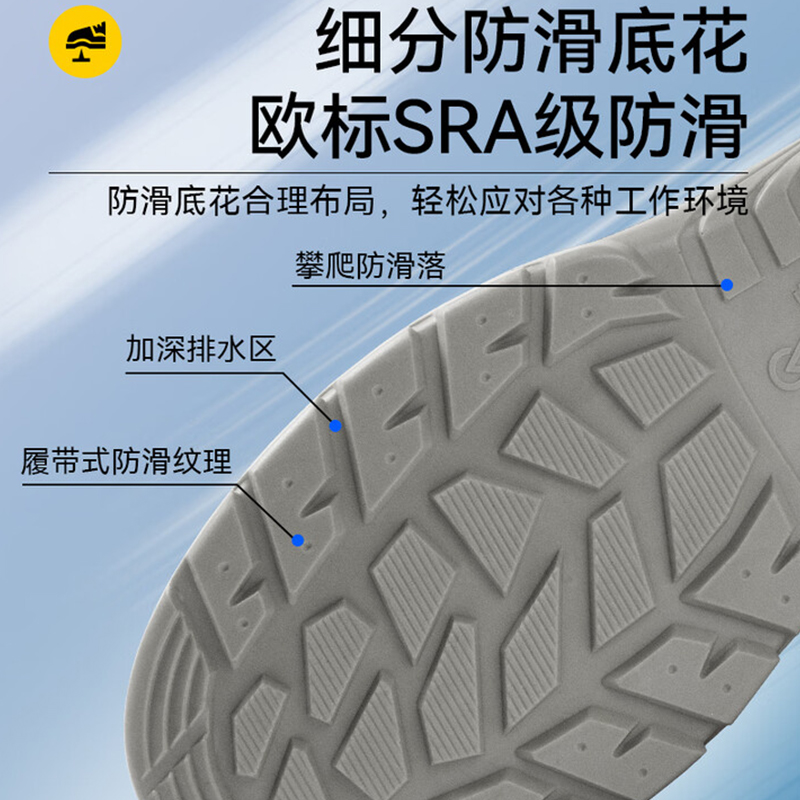安騰A1816超纖皮透氣網(wǎng)布防砸防靜電安全鞋圖片3 安騰A1816超纖皮透氣網(wǎng)布防砸防靜電安全鞋圖片3