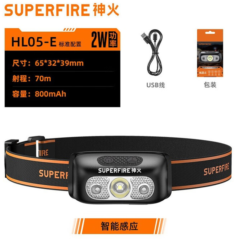 神火HL05-E智能感應(yīng)高亮遠(yuǎn)射雙光源頭燈圖片1 神火HL05-E智能感應(yīng)高亮遠(yuǎn)射雙光源頭燈圖片1
