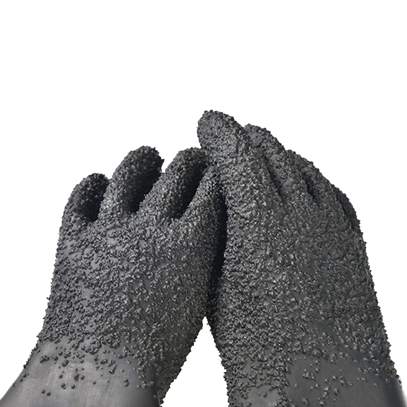 定和DH6018加長加厚橡膠噴砂手套65cm圖片3 定和DH6018加長加厚橡膠噴砂手套65cm圖片3